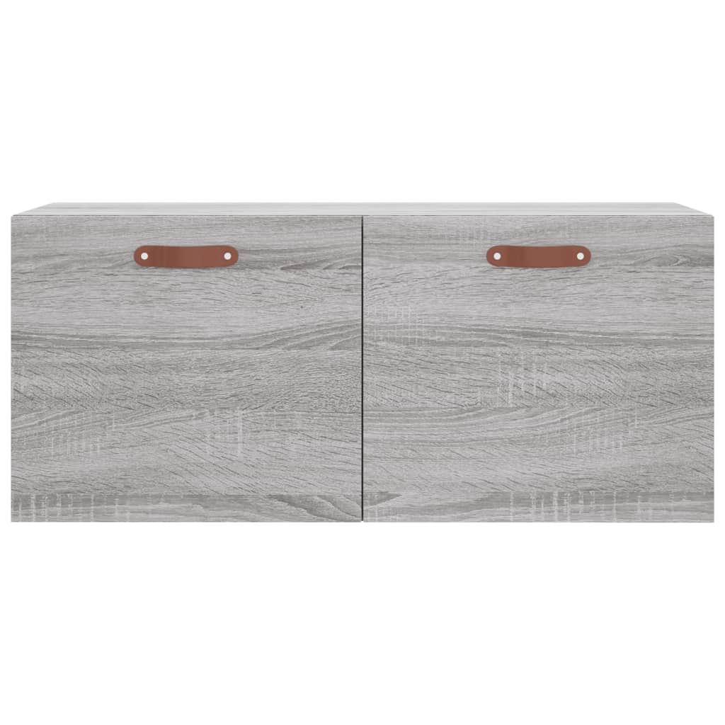 vidaXL Wall Cabinet Grey Sonoma 80x36.5x35 cm Engineered Wood