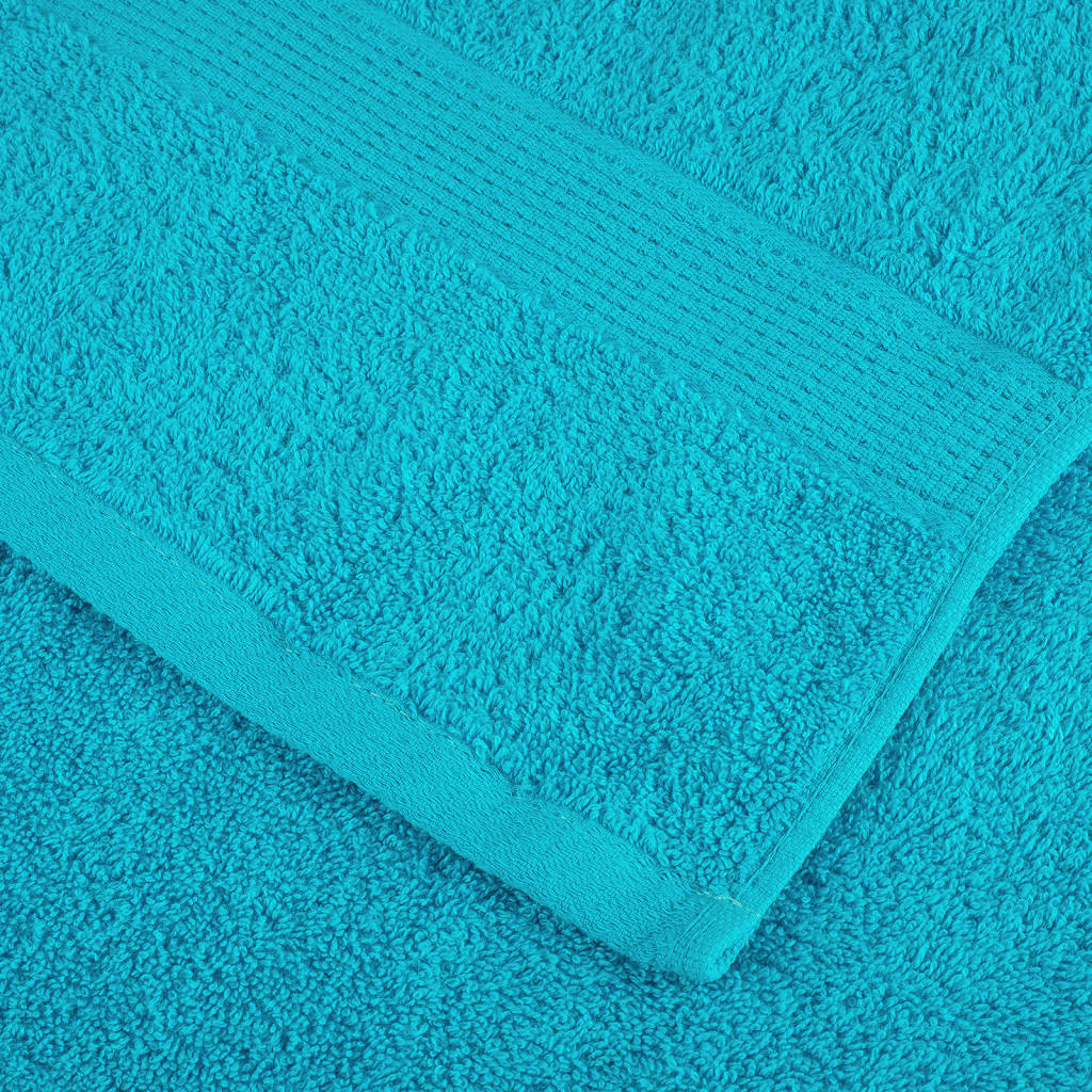 vidaXL Premium Guest Towels SOLUND 2 pcs Turquoise 30x50 cm 600 gsm