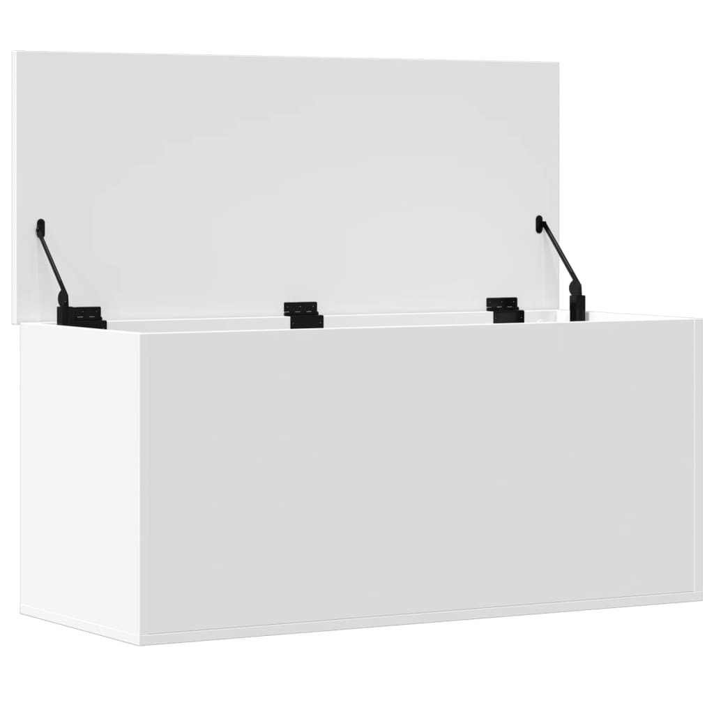 vidaXL Storage Box White 100x42x46 cm Engineered Wood