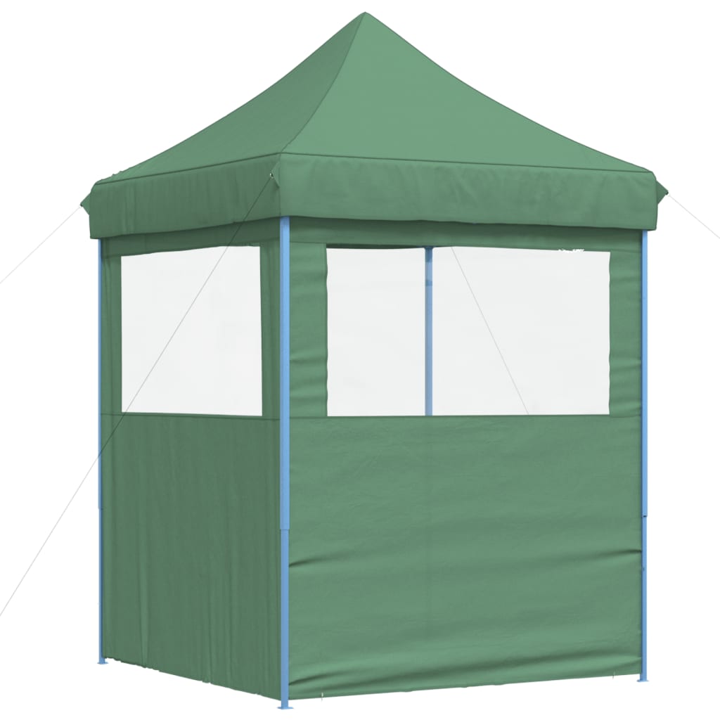 vidaXL Foldable Party Tent Pop-Up with 2 Sidewalls Green