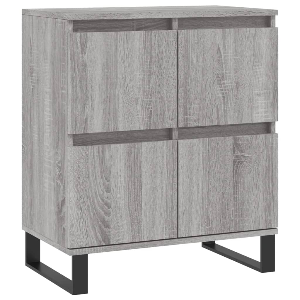 vidaXL Sideboards 2 pcs Grey Sonoma Engineered Wood