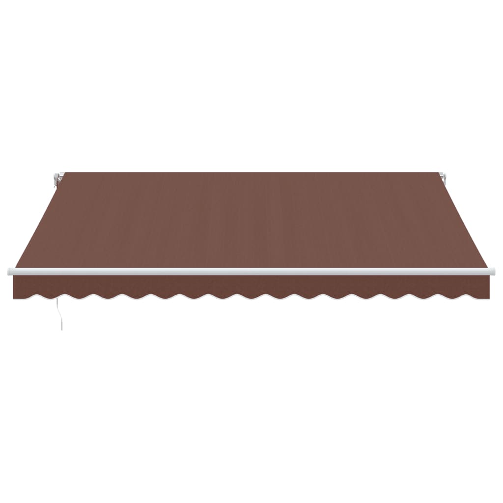 vidaXL Automatic Retractable Awning Brown 400x300 cm