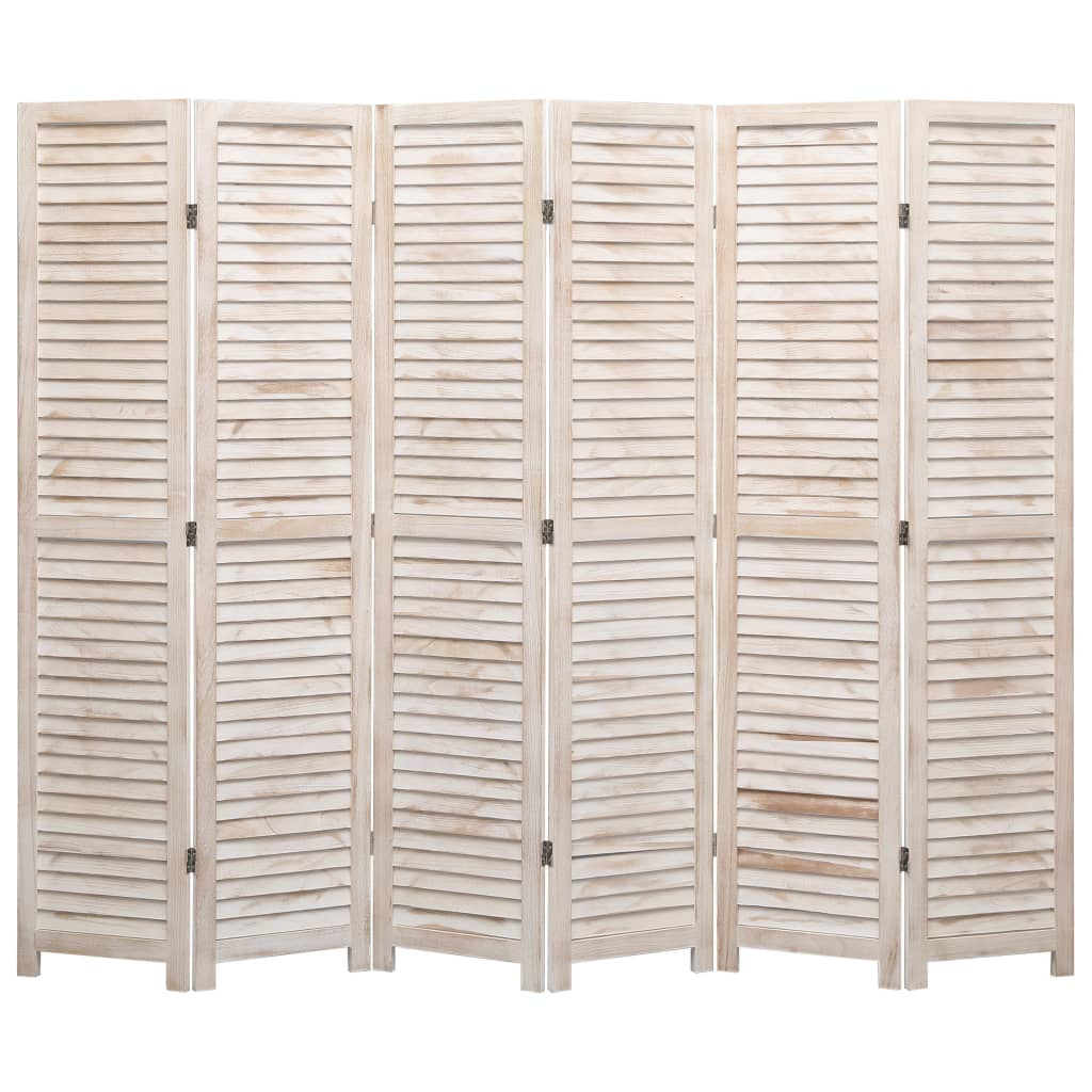 vidaXL 6-Panel Room Divider 210x165 cm Wood