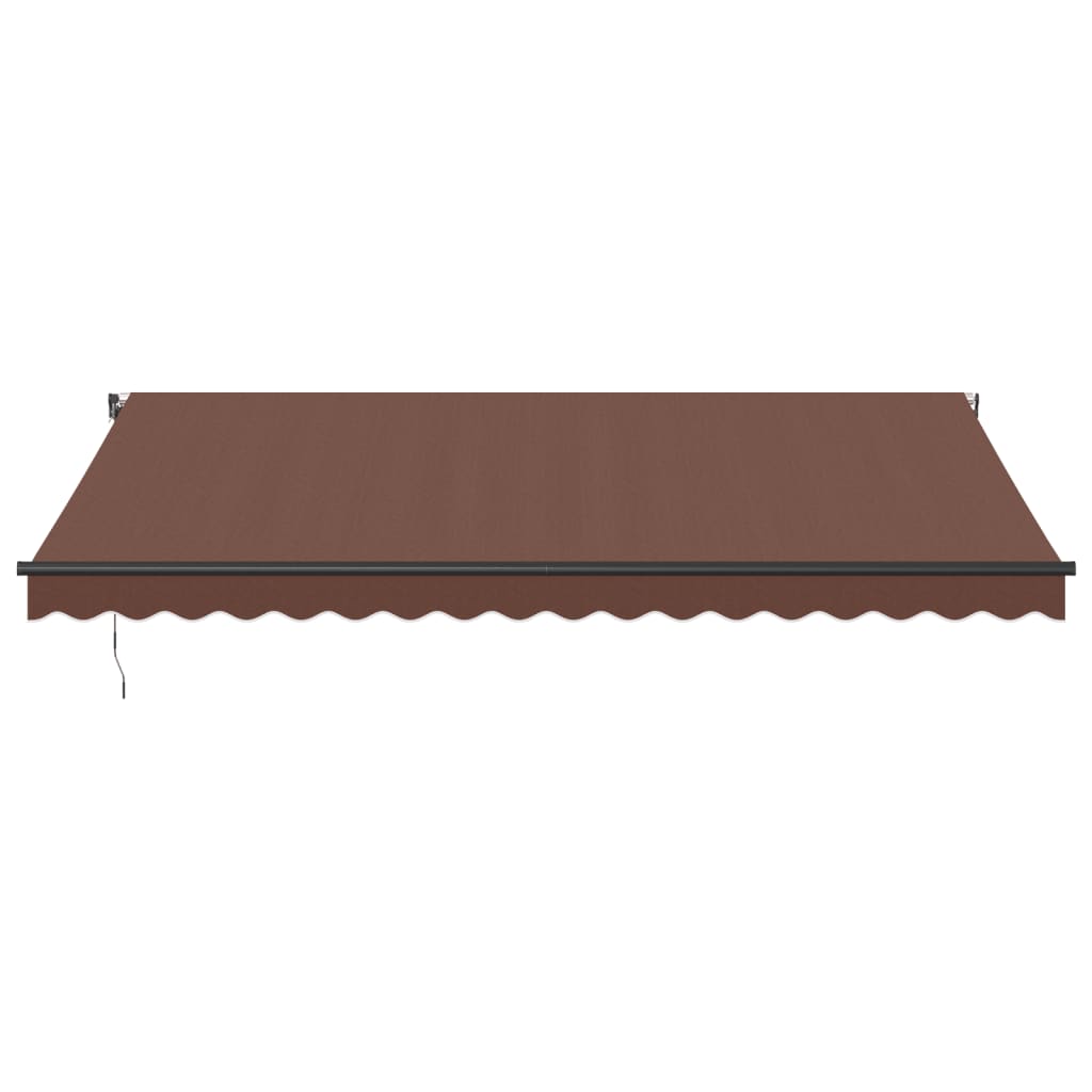 vidaXL Automatic Retractable Awning Brown 450x300 cm