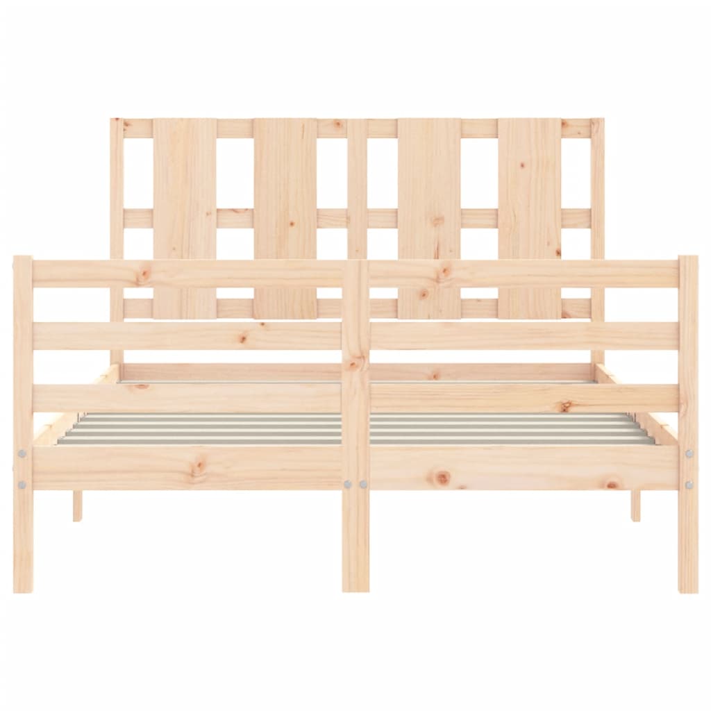 vidaXL Bed Frame without Mattress 120x200 cm Solid Wood