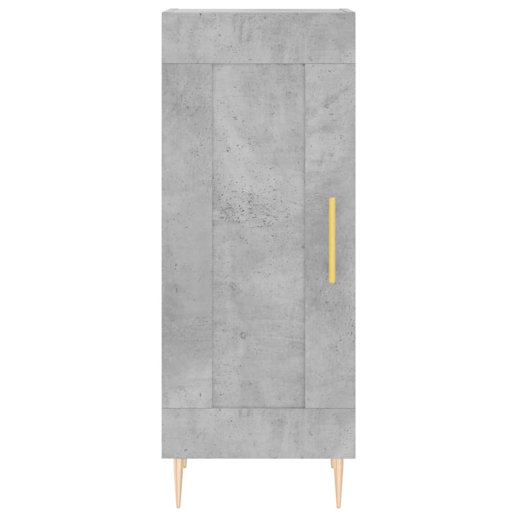 vidaXL Highboard Concrete Grey 34.5x34x180 cm Engineered Wood