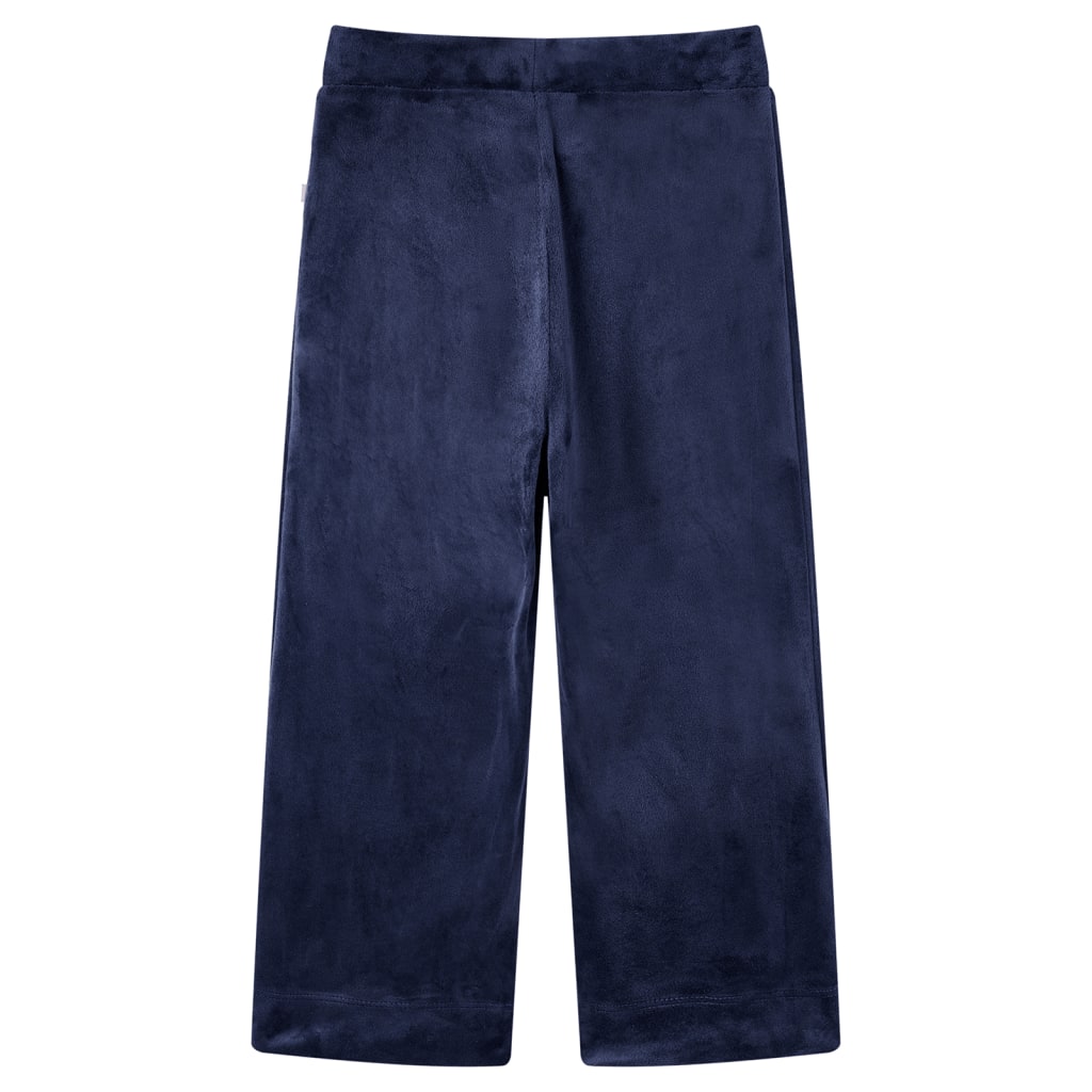 Kids' Pants Velvet Dark Blue 128