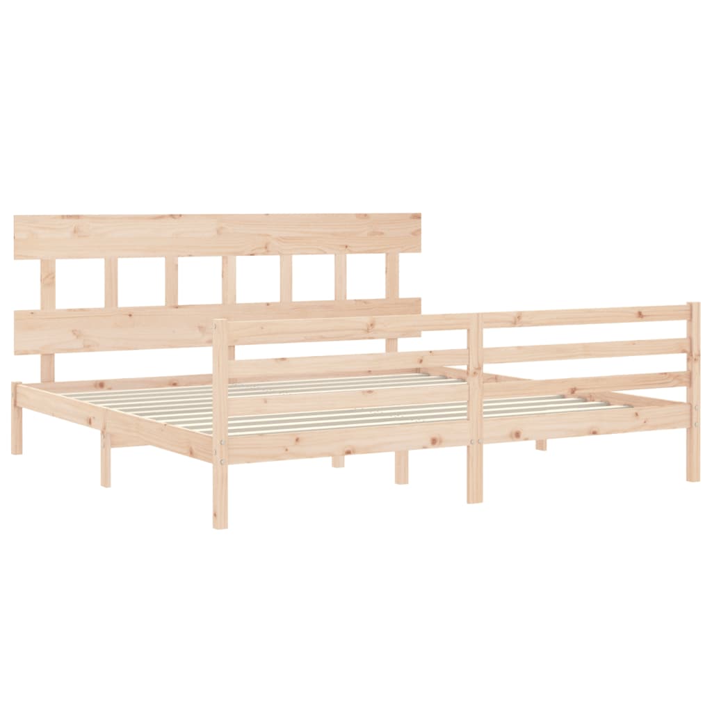 vidaXL Bed Frame without Mattress 200x200 cm Solid Wood