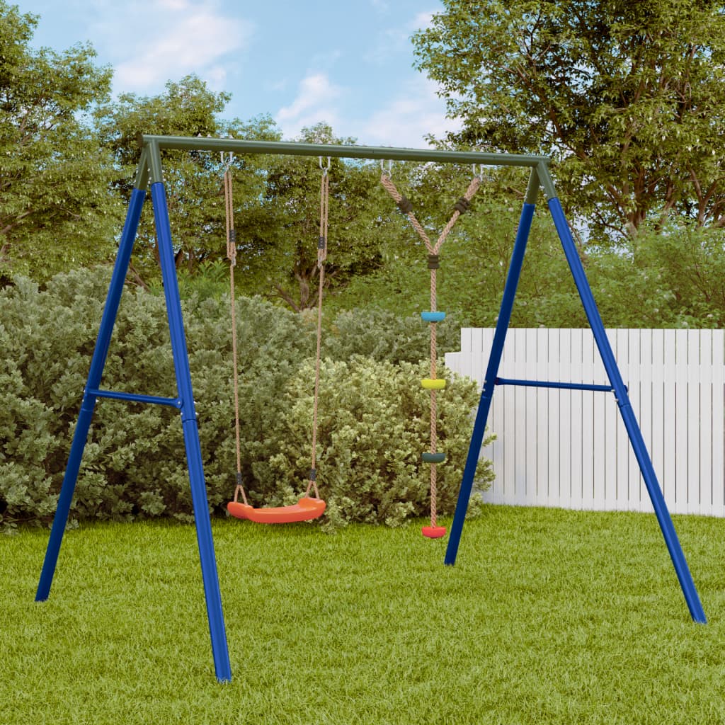 vidaXL Outdoor Swing Set with Swing and Disc Swing