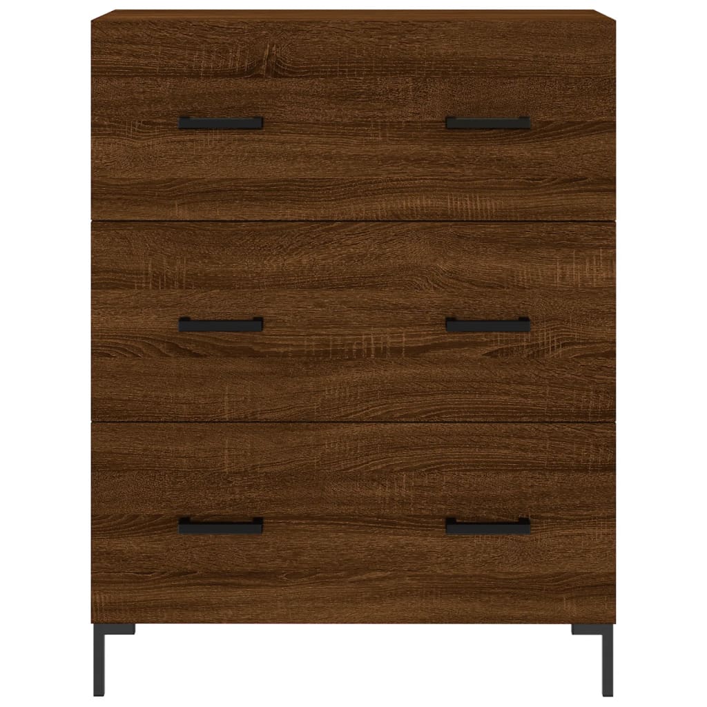 vidaXL Highboard Brown Oak 69.5x34x180 cm Engineered Wood