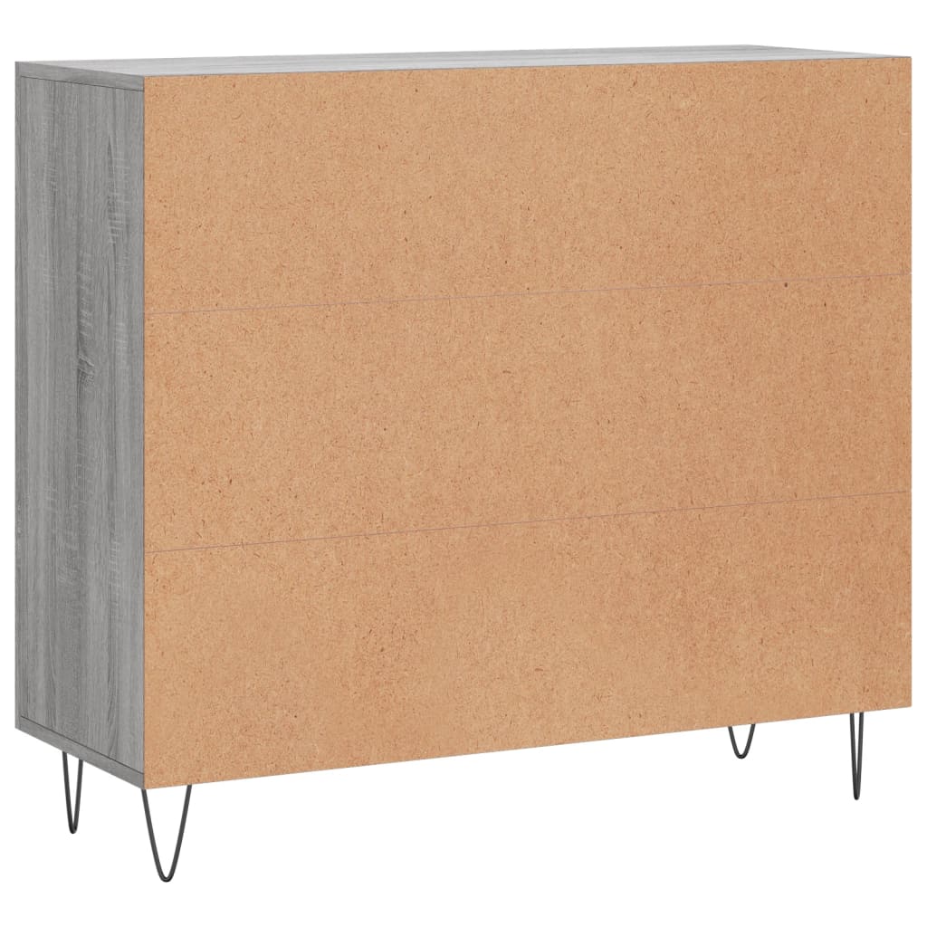 vidaXL Sideboard Grey Sonoma 90x34x80 cm Engineered Wood