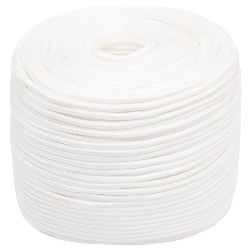 vidaXL Boat Rope Full White 8 mm 50 m Polypropylene