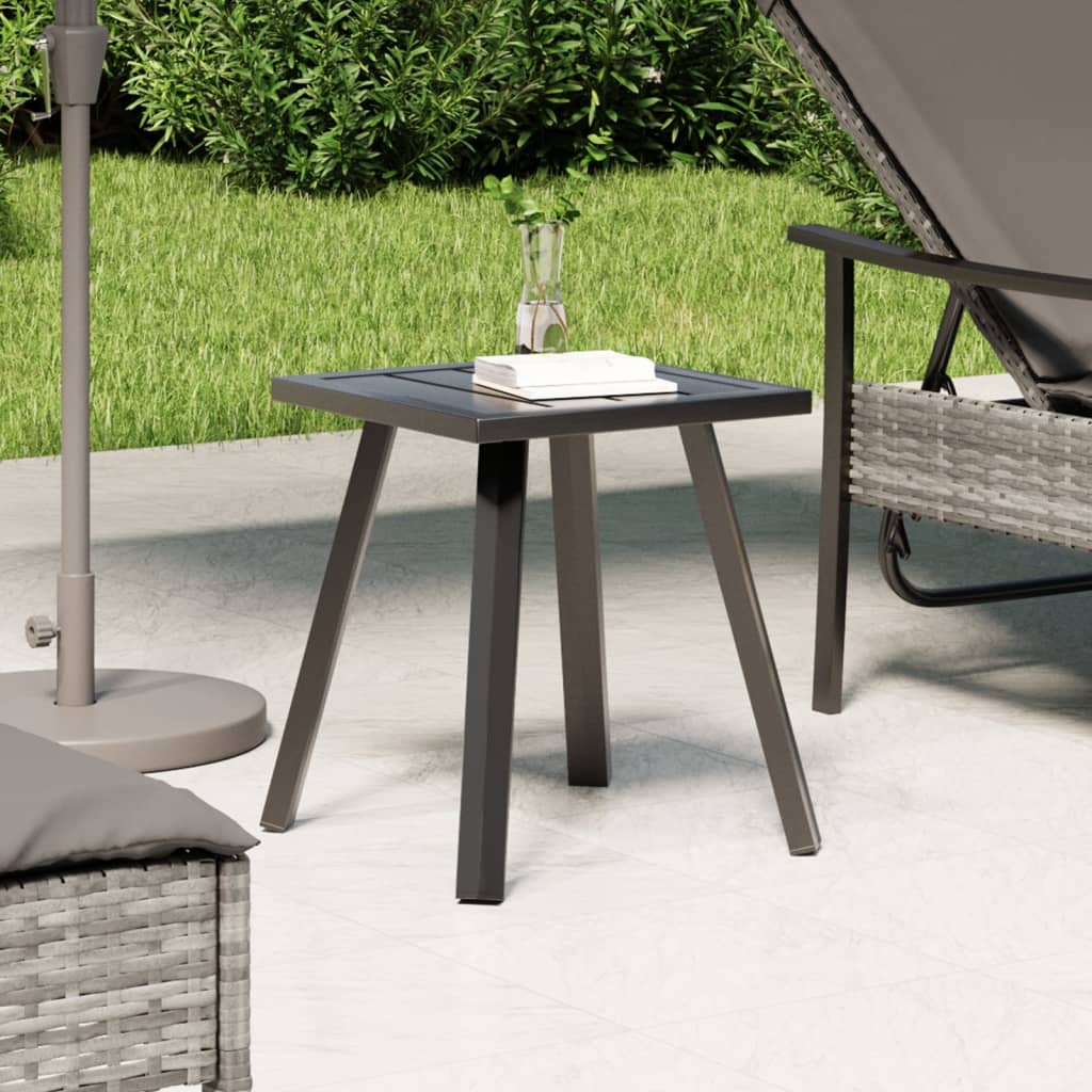 vidaXL Garden Table Anthracite 34x34x38 cm Steel