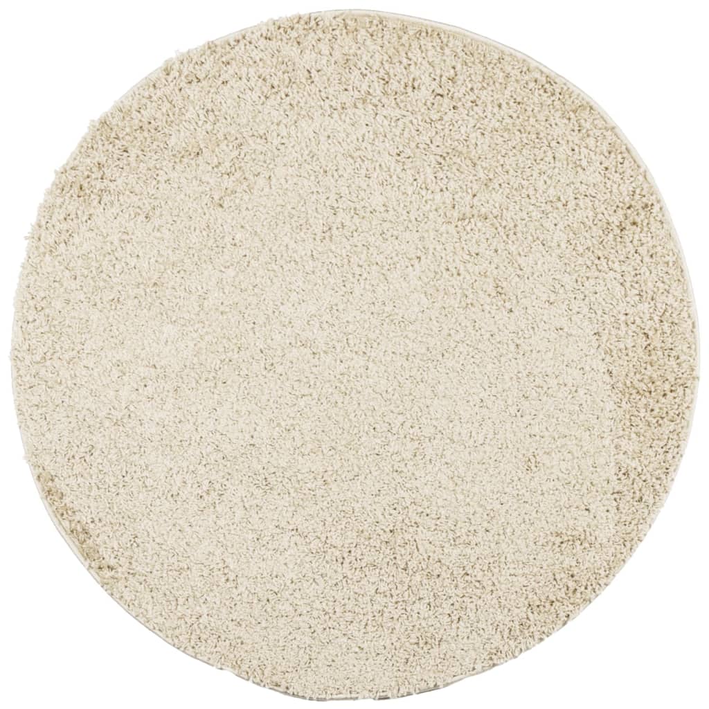 vidaXL Shaggy Rug PAMPLONA High Pile Modern Gold Ø 80 cm