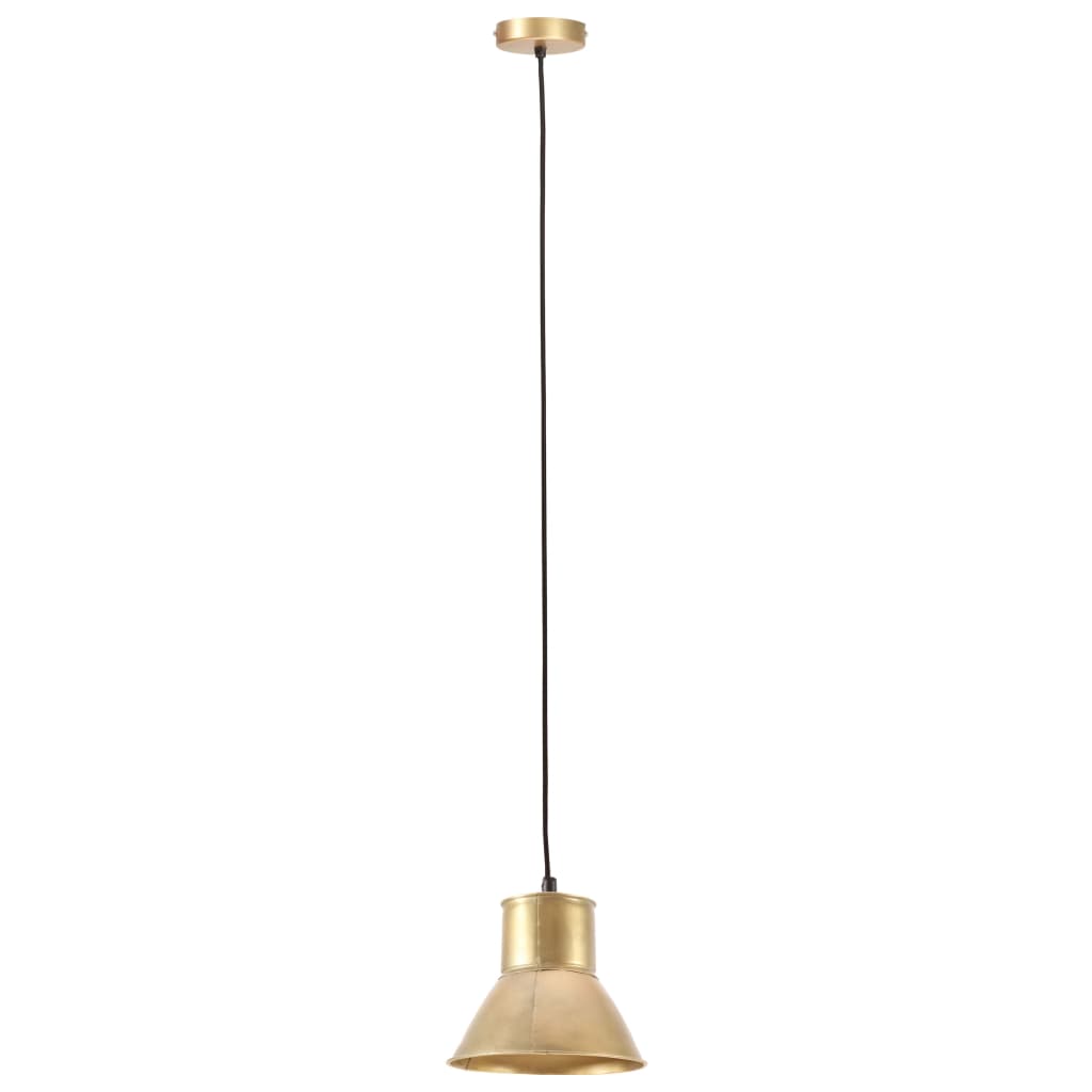 vidaXL Hanging Lamp 25 W Brass Round 17 cm E27