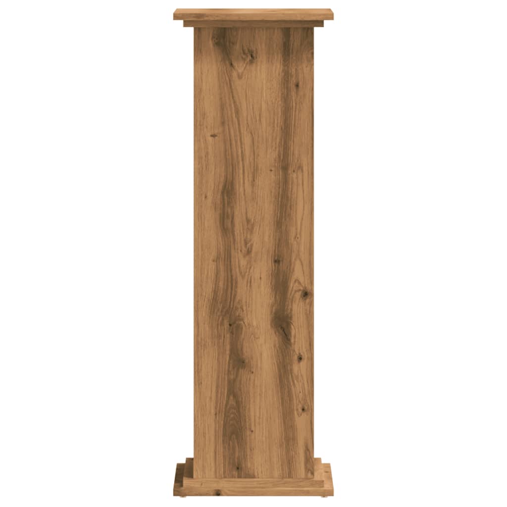 vidaXL Plant Stand Artisan Oak 33x33x100 cm Engineered Wood