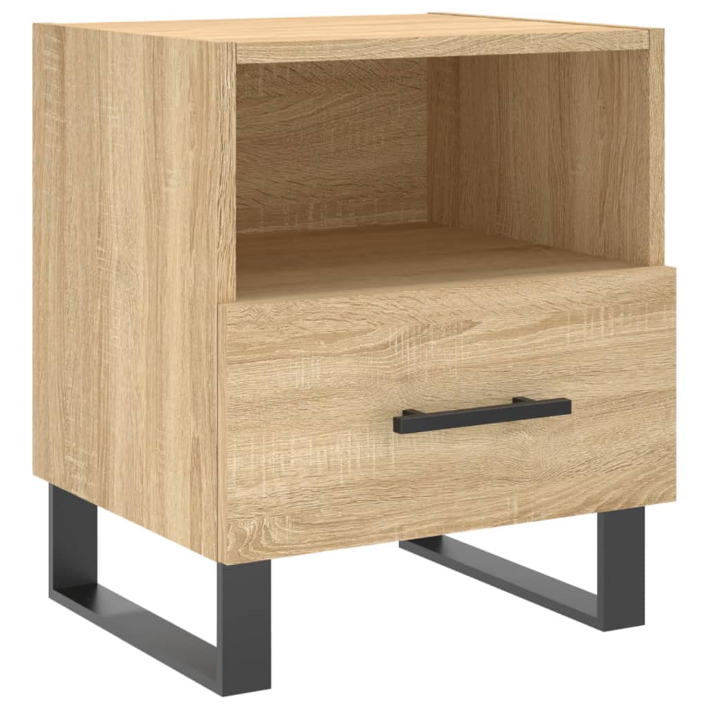 vidaXL Bedside Cabinets 2 pcs Sonoma Oak 40x35x47.5 cm Engineered Wood