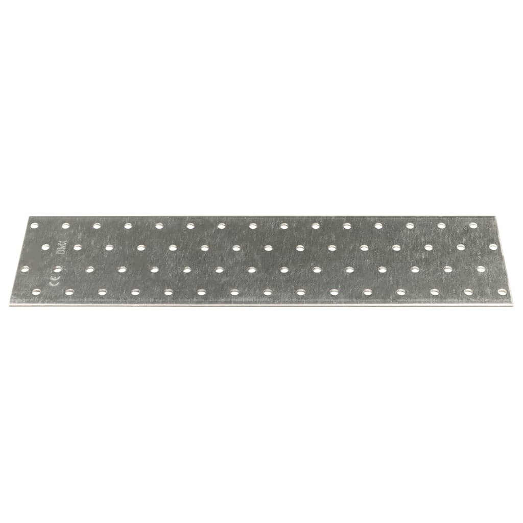 vidaXL Perforated Plates 40 pcs 2 mm 300x80 mm Galvanised Steel