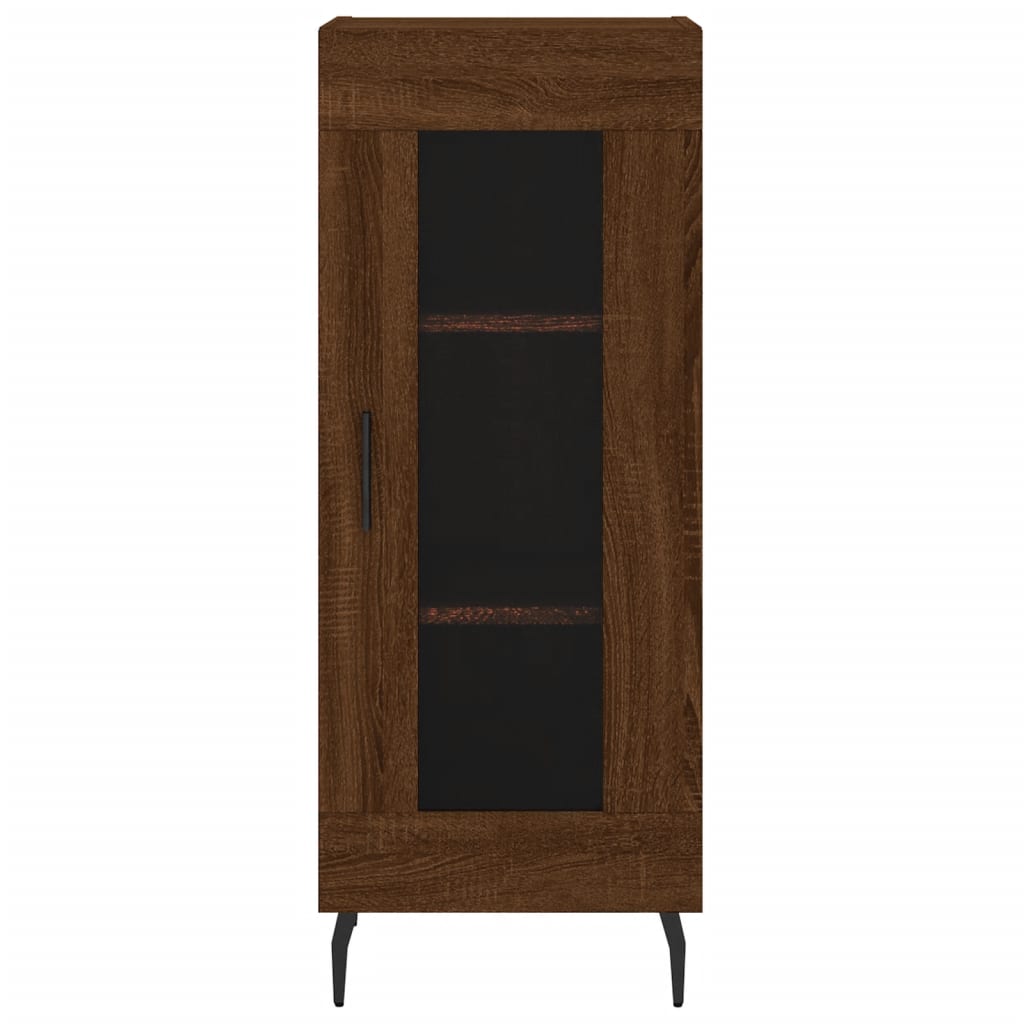 vidaXL Highboard Brown Oak 34.5x34x180 cm Engineered Wood