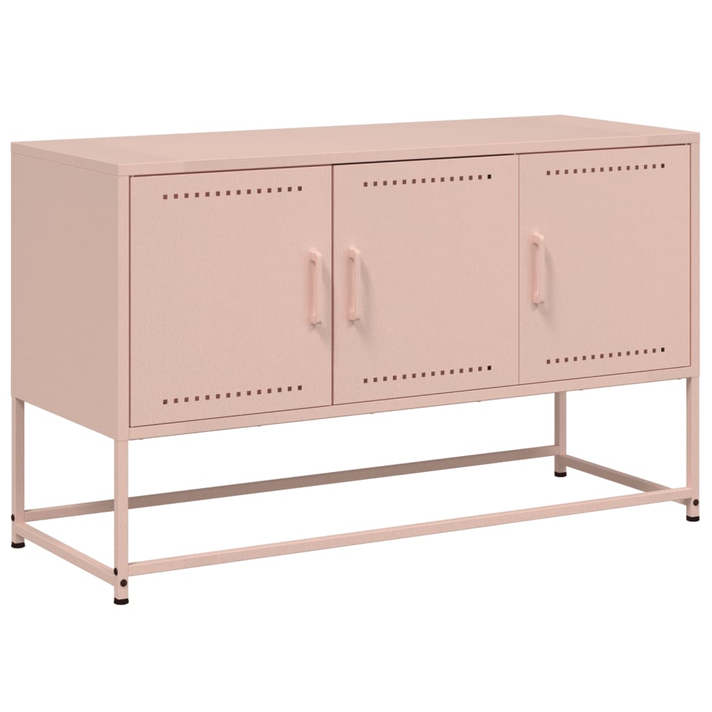 vidaXL TV Cabinet Pink 100.5x39x60.5 cm Steel