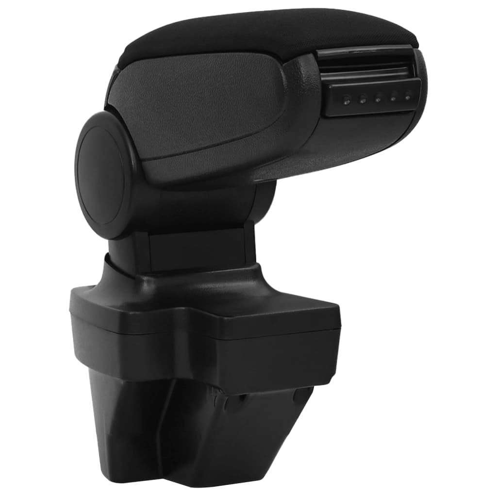 vidaXL Car Armrest Black 15x35x(33-49.5) cm ABS