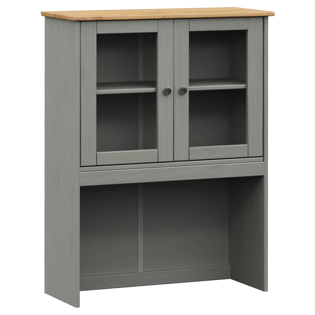 vidaXL Dresser Top VIGO Grey 78x30x100 cm Solid Wood Pine