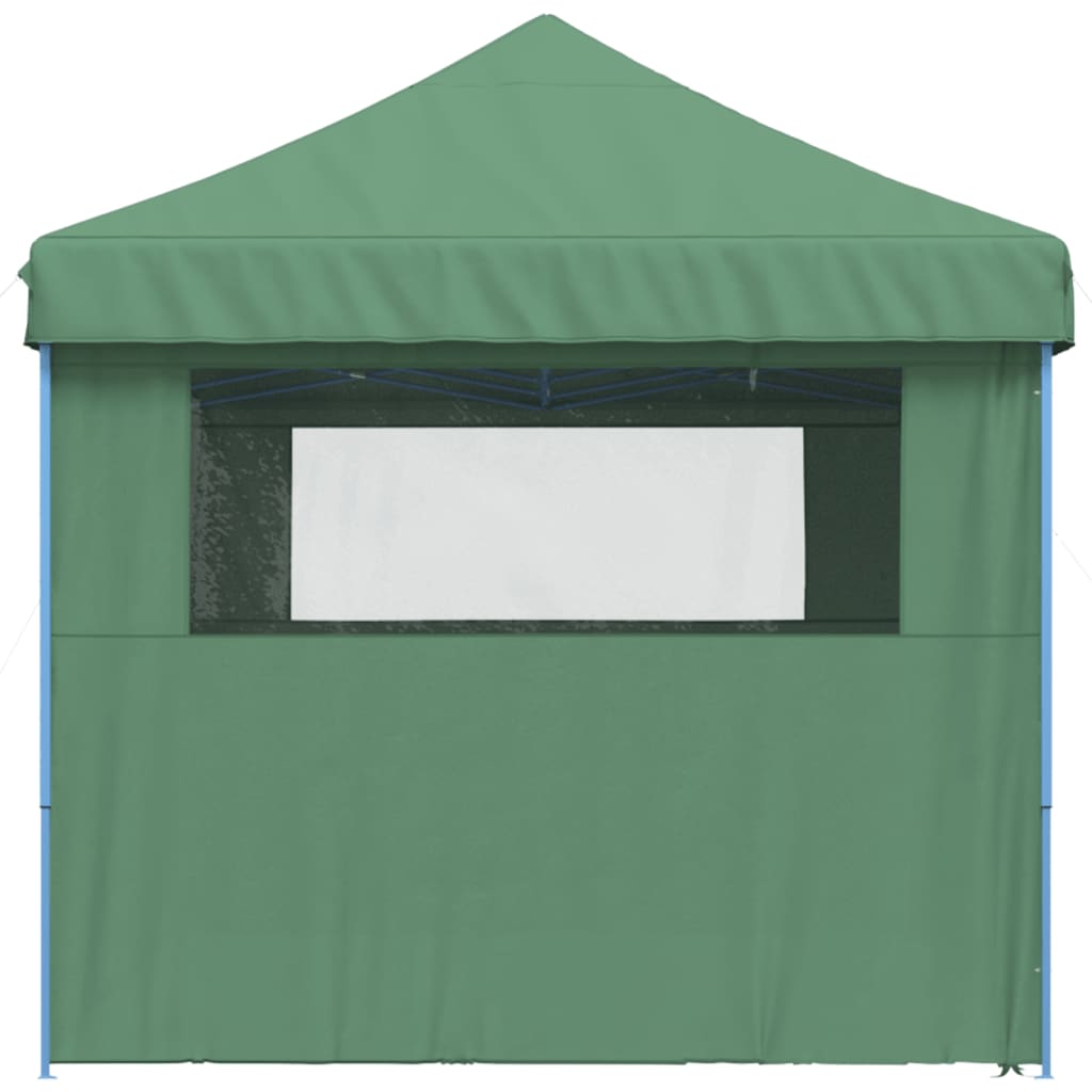 vidaXL Foldable Party Tent Pop-Up with 4 Sidewalls Green