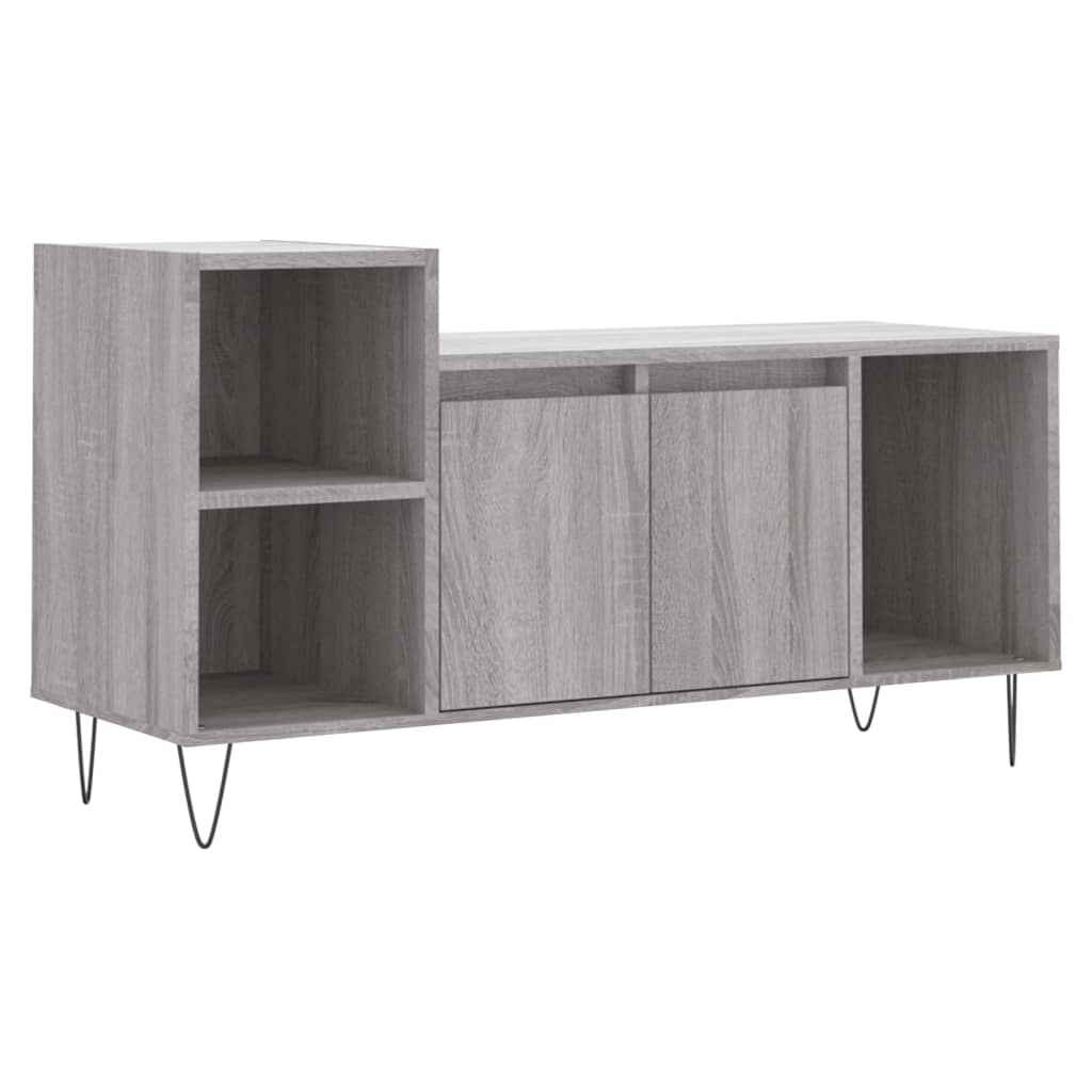 vidaXL TV Cabinet Grey Sonoma 100x35x55 cm Engineered Wood