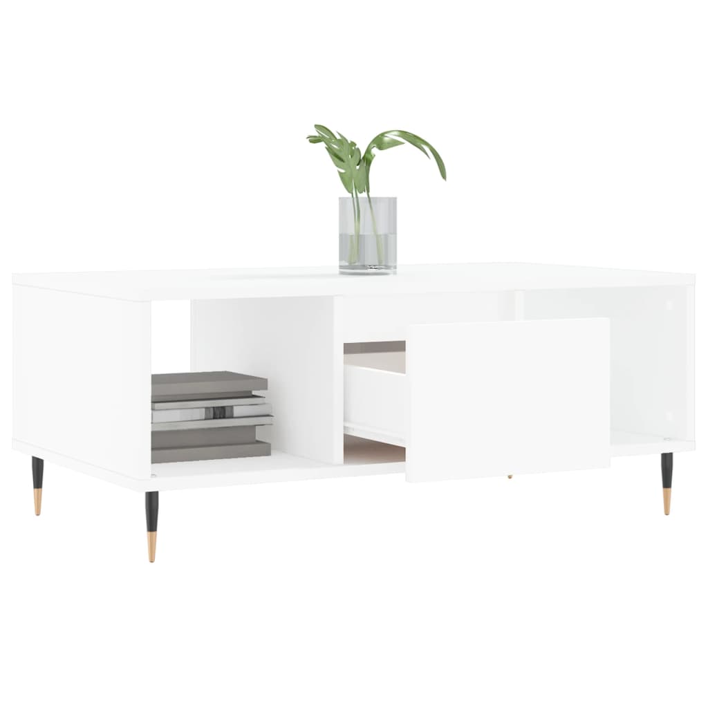 vidaXL Coffee Table White 90x50x36.5 cm Engineered Wood