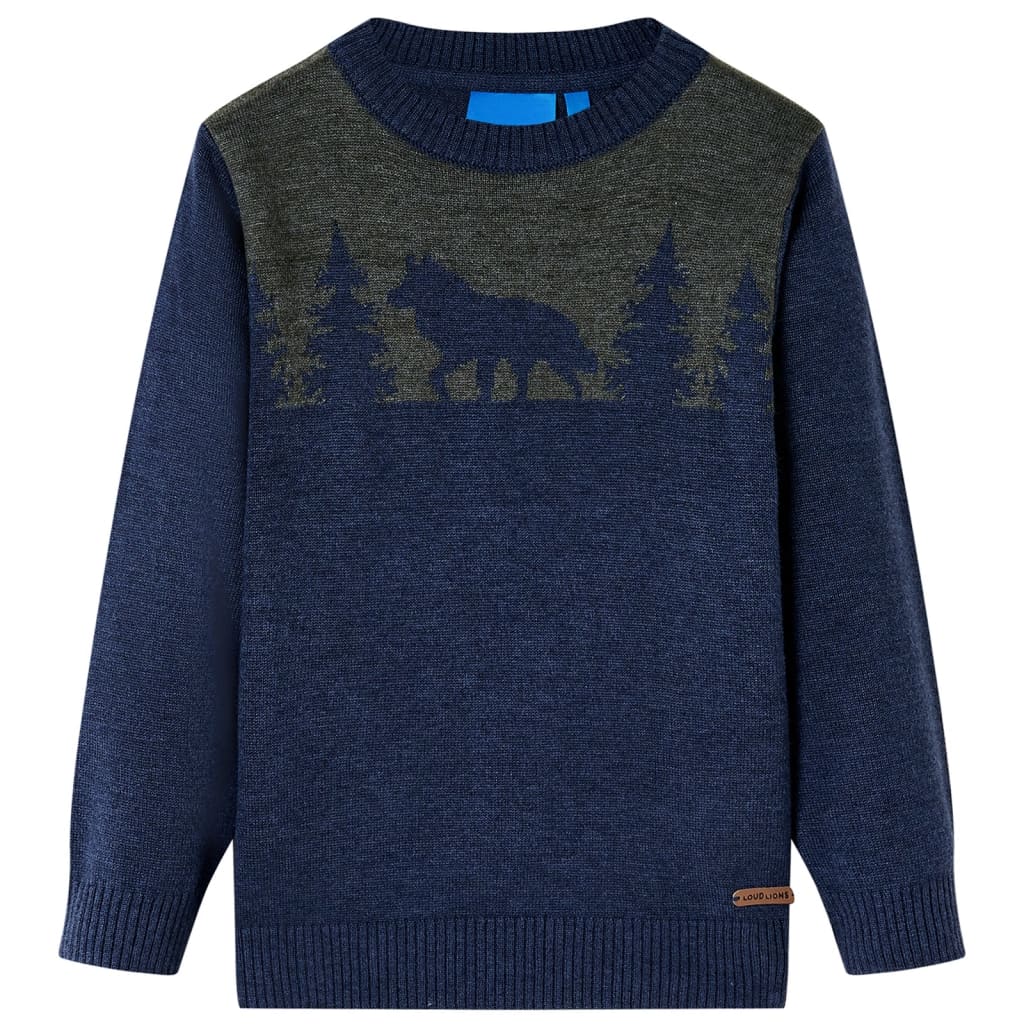 Kids' Sweater Knitted Navy 116