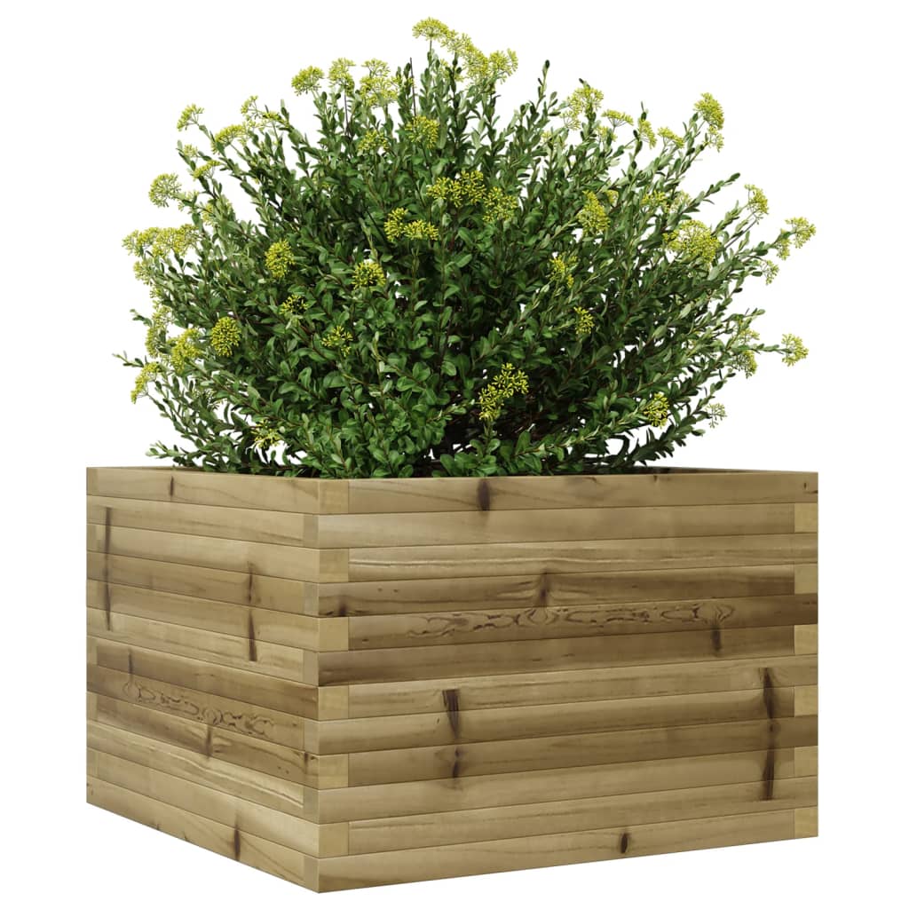 vidaXL Garden Planter 70x70x46 cm Impregnated Wood Pine