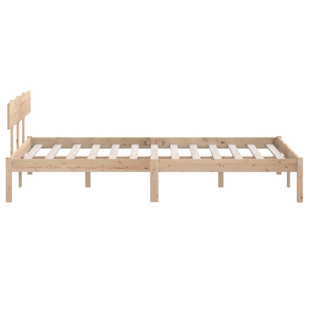 vidaXL Bed Frame without Mattress Solid Wood 140x200 cm