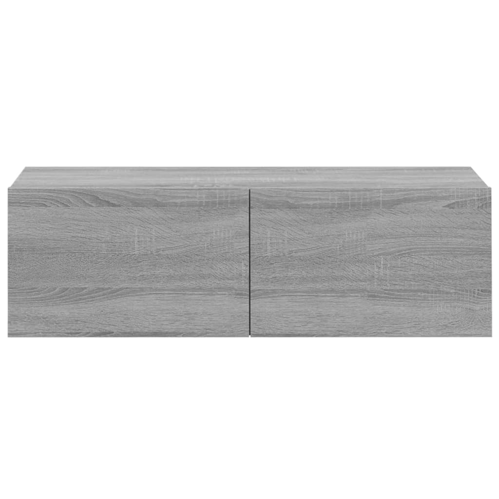 vidaXL 3 Piece TV Cabinet Set Grey Sonoma Engineered Wood