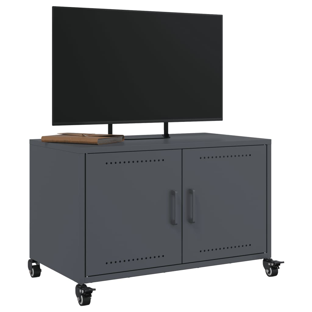 vidaXL TV Cabinet Anthracite 68x39x43.5 cm Steel