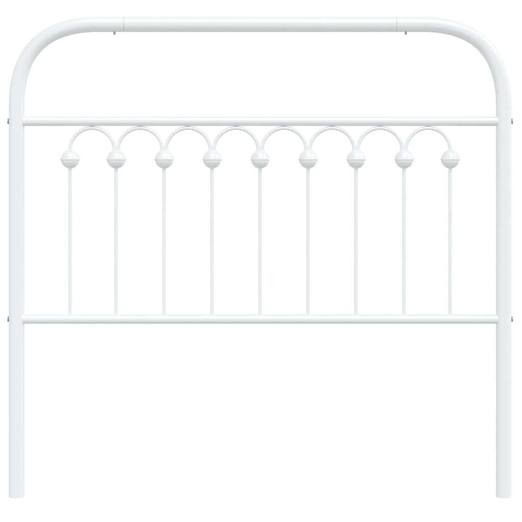 vidaXL Metal Headboard White 100 cm