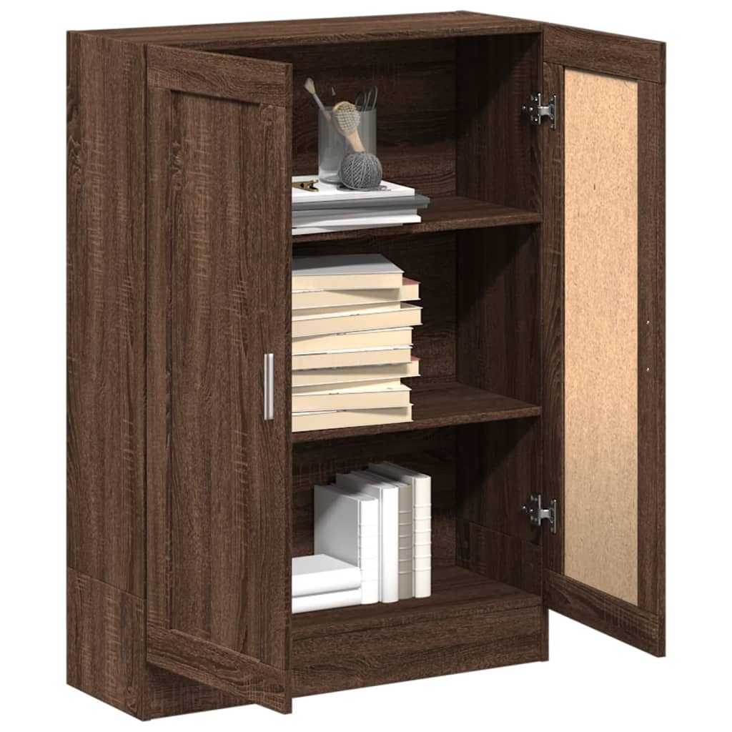 vidaXL Book Cabinet Brown Oak 82.5x30.5x115 cm Engineered Wood