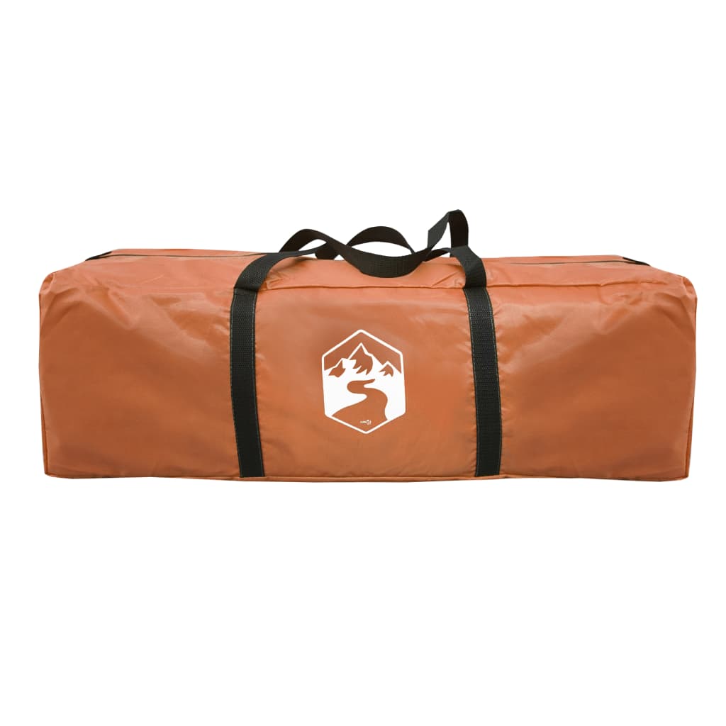 vidaXL Camping Tent Dome 6-Person Orange Waterproof