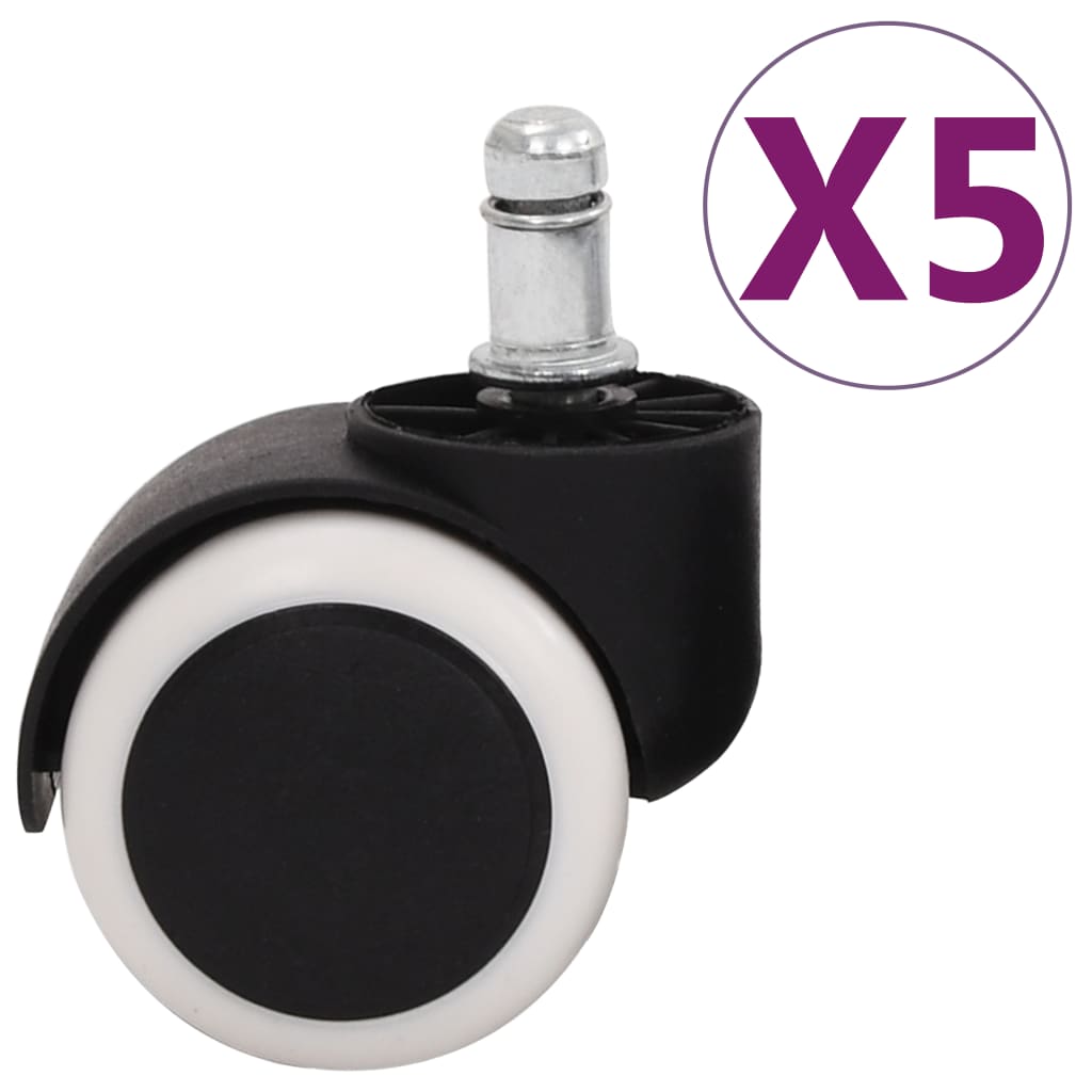 vidaXL Castors for Office Chairs 5 pcs