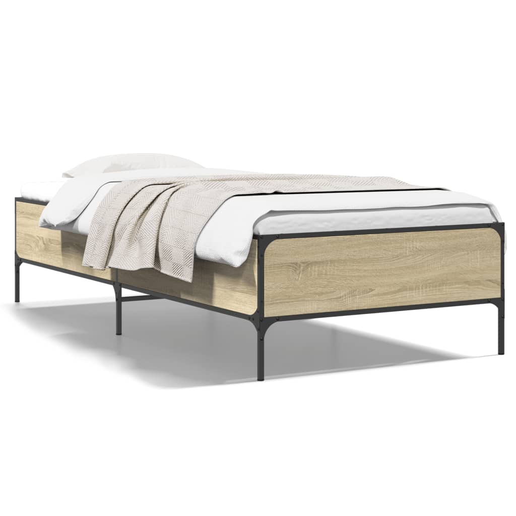 vidaXL Bed Frame without Mattress Sonoma Oak 90x200 cm