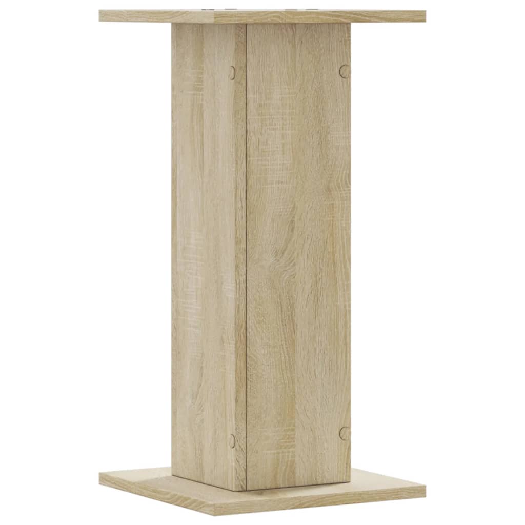 vidaXL Speaker Stands 2 pcs Sonoma Oak 30x30x60 cm Engineered Wood