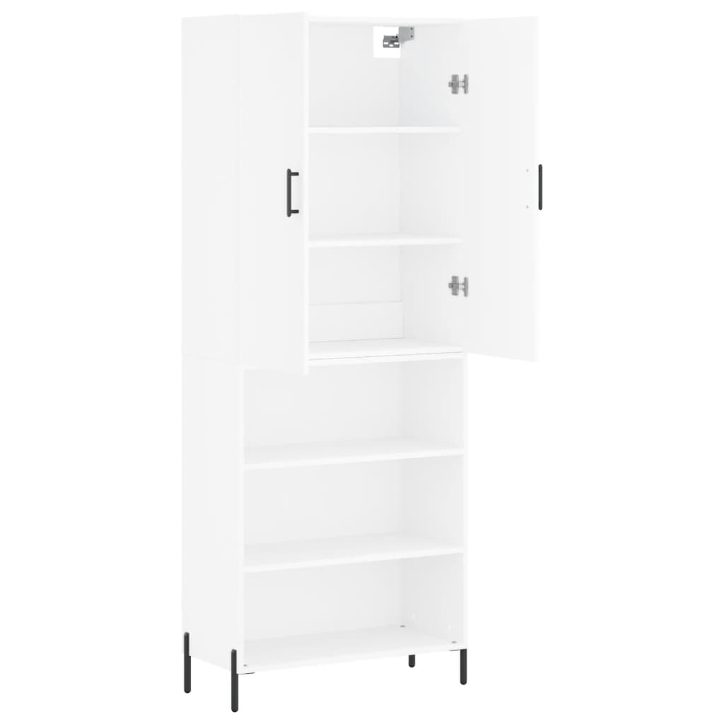 vidaXL Highboard White 69.5x34x180 cm Engineered Wood