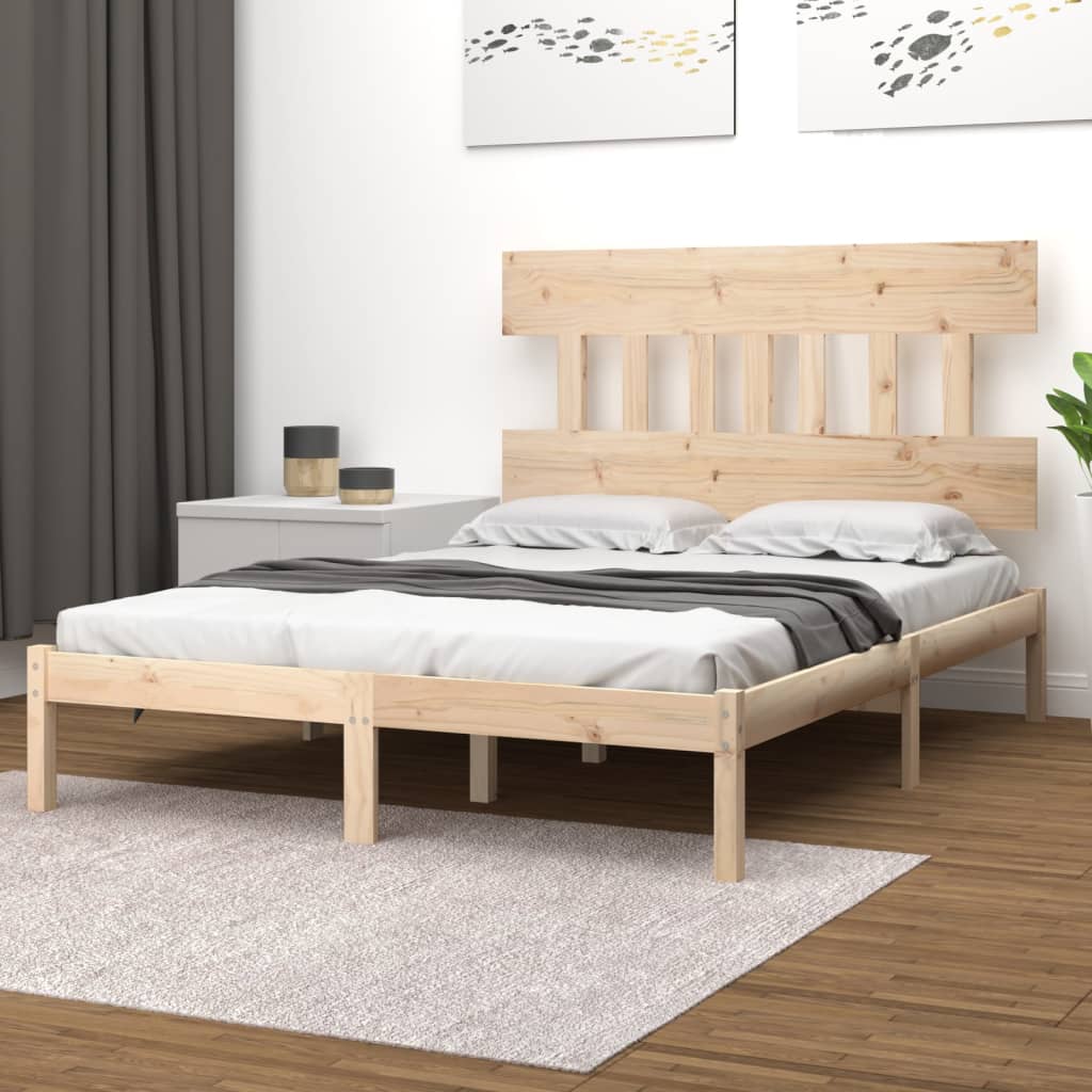 vidaXL Bed Frame without Mattress 200x200 cm Solid Wood