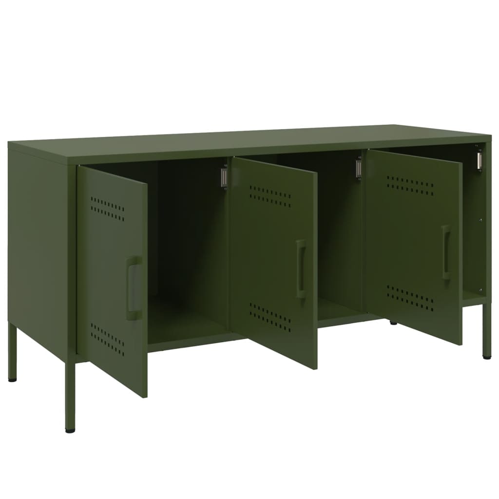 vidaXL TV Cabinet Olive Green 100.5x39x50.5 cm Steel