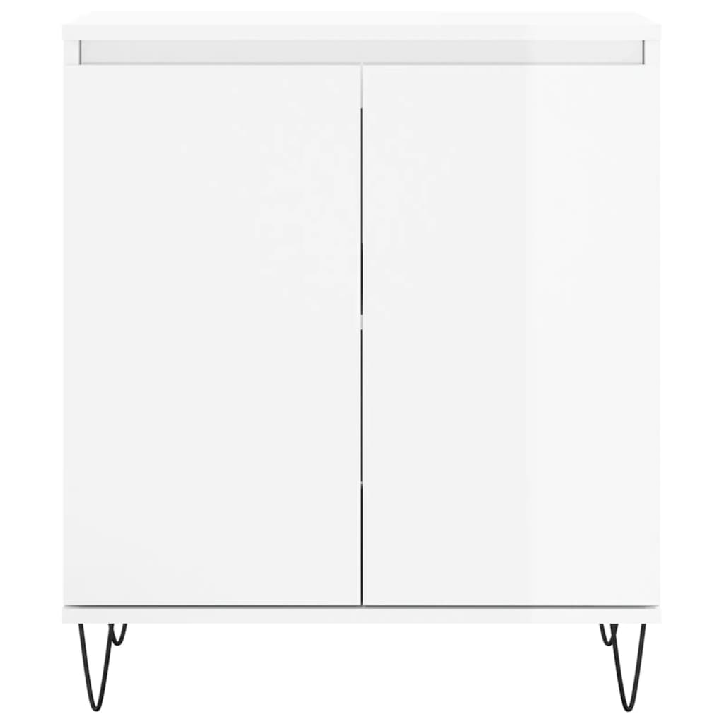 vidaXL Sideboard High Gloss White 60x35x70 cm Engineered Wood