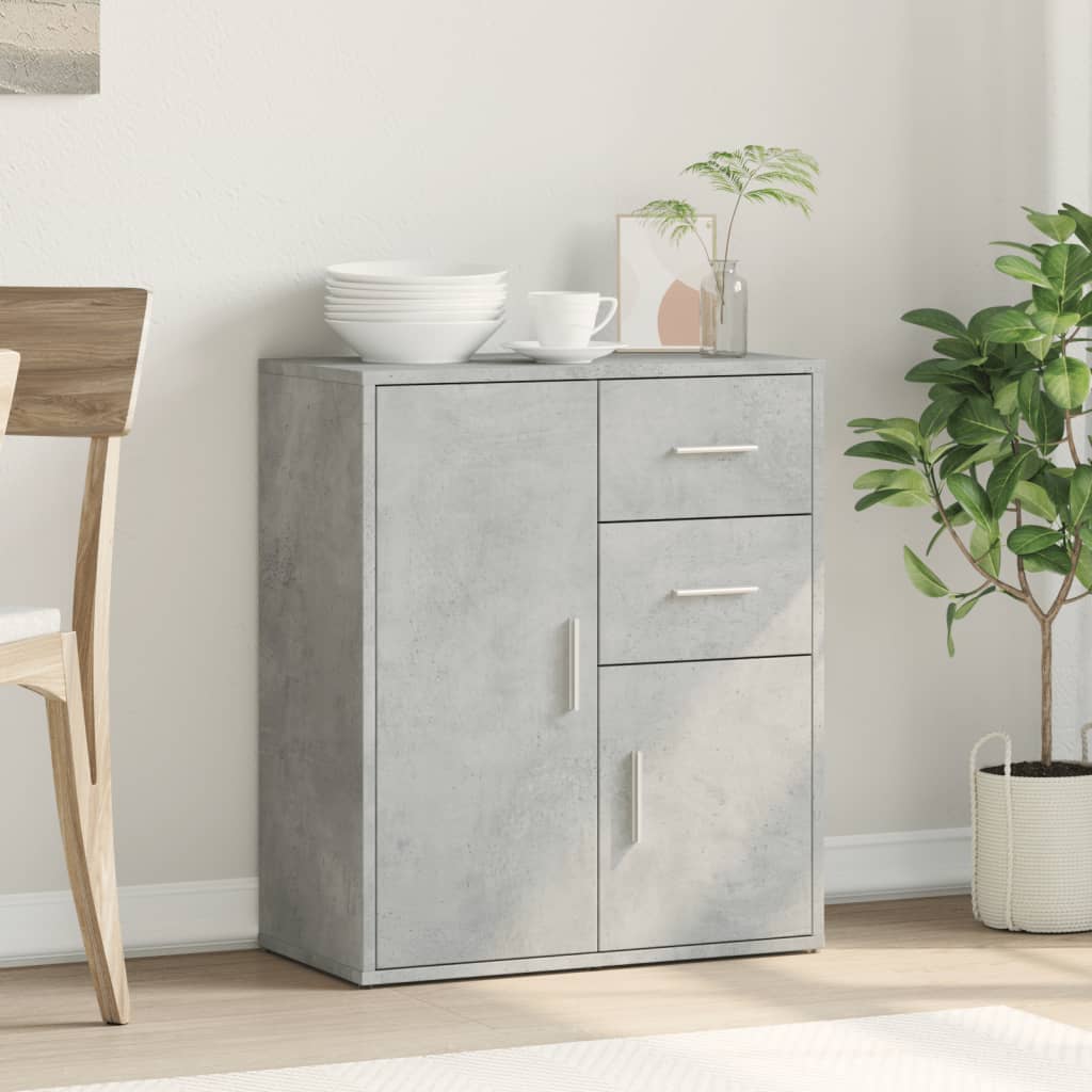 vidaXL Sideboard Concrete Grey 60x31x70 cm Engineered Wood