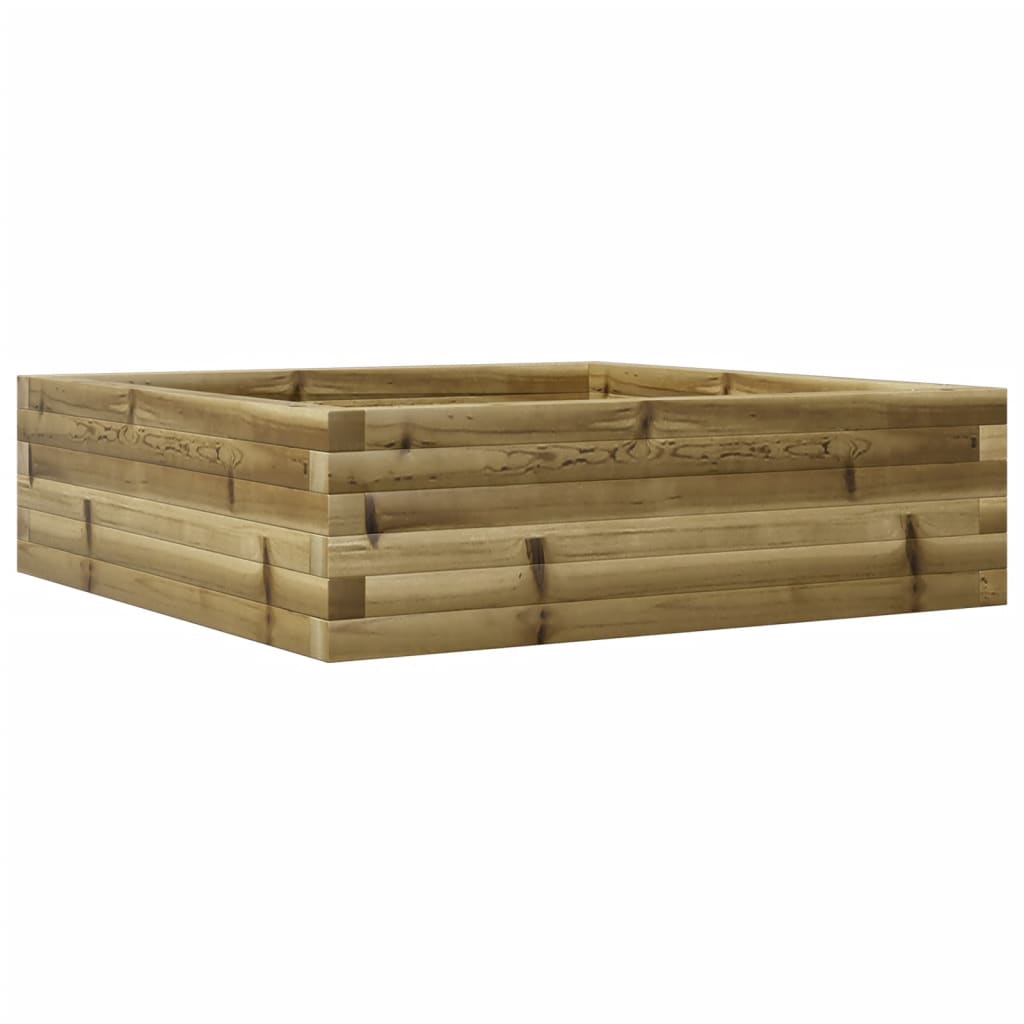 vidaXL Garden Planter 80x80x23 cm Impregnated Wood Pine