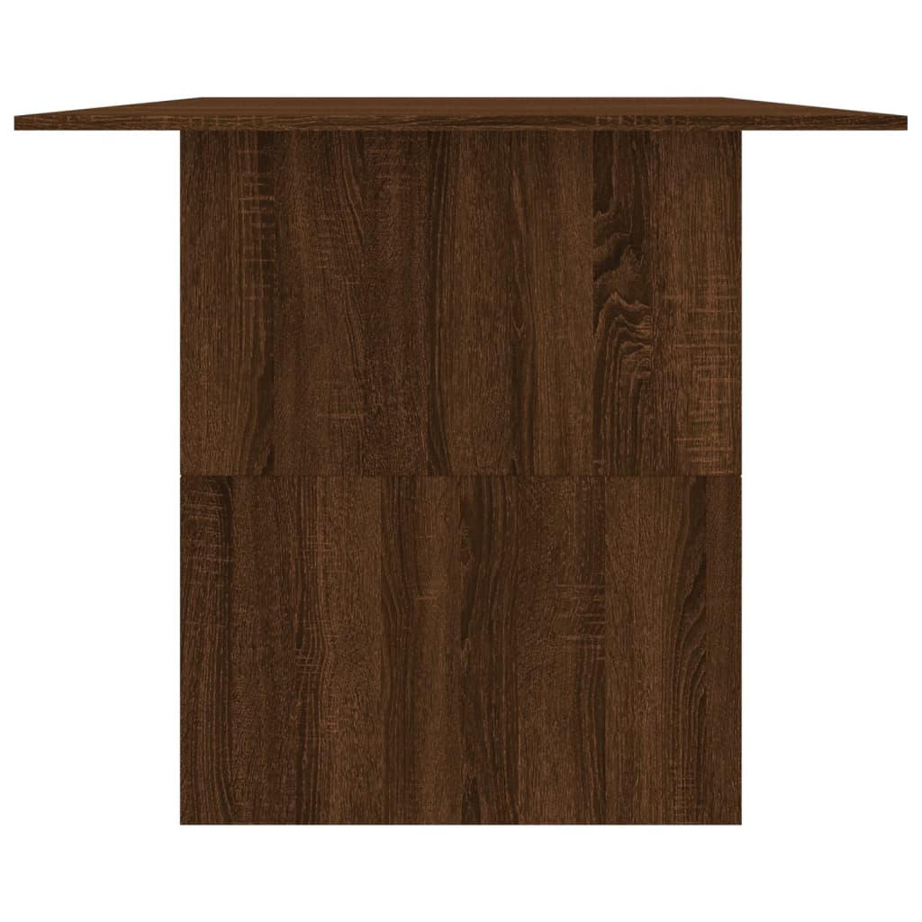 vidaXL Dining Table Brown Oak 180x90x76 cm Engineered Wood