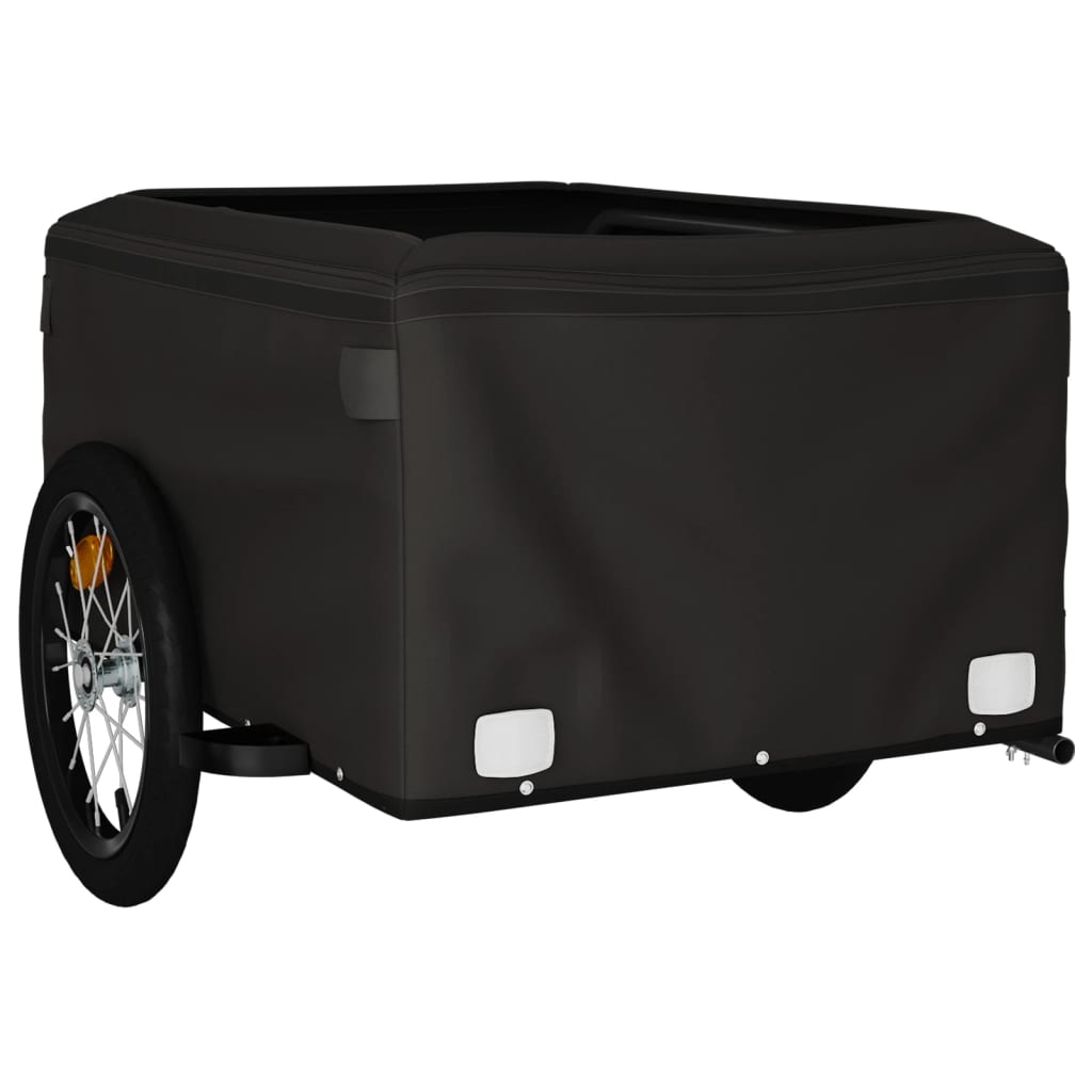 vidaXL Bike Trailer Black 45 kg Iron