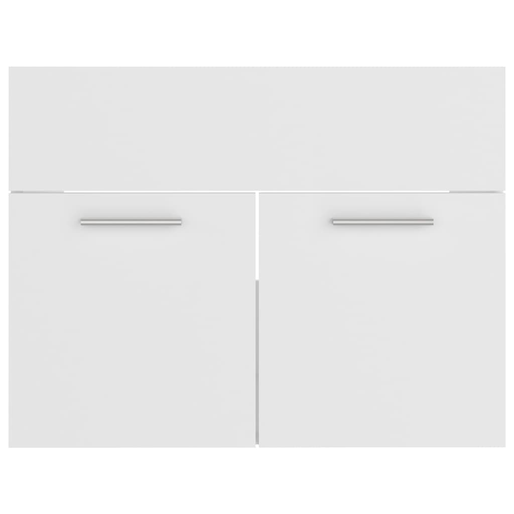 vidaXL Bathroom Furniture Set White Engineered Wood