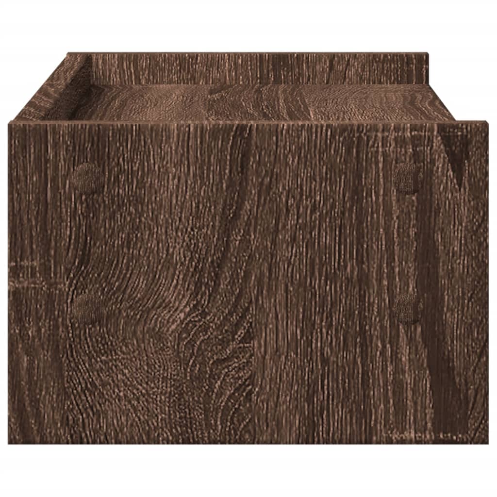 vidaXL Monitor Stand Brown Oak 42x24x16 cm Engineered Wood